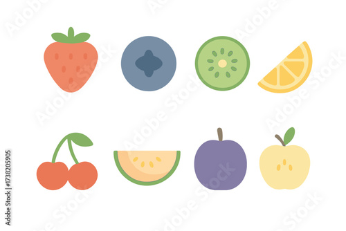 Assortment of vibrant fresh fruits and berries for healthy eating and balanced nutrition