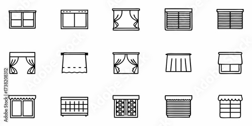 Elegant window treatments collection featuring modern blinds, stylish curtains, and decorative valances for interior design inspiration and home decor projects