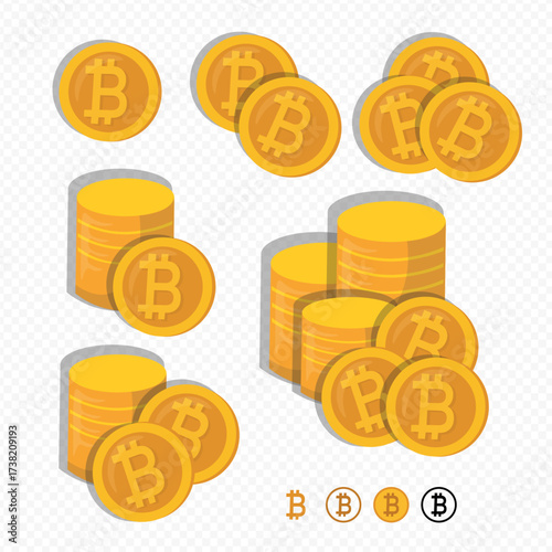 bitcoin, crypto coin, money,currency,gold,digital coin,digital money, crypto, con, vector, food, illustration, symbol, set,  we accept bitcoin, rich,richness,pattern, design, sign, web, business, oran