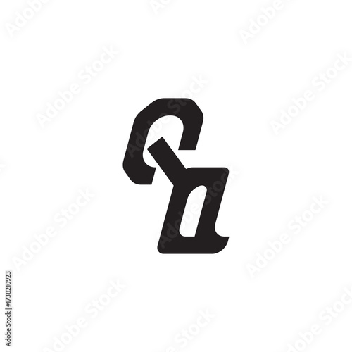 Initial Bold Logo Unique minimalist overlaping QQ Monogram Simple Design Alphabet