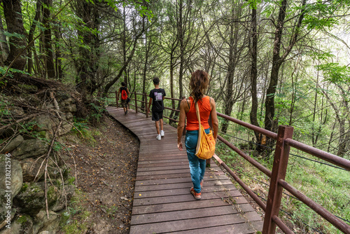 forest trail, Jiaju, Danba county, Garzê Tibetan Autonomous Prefecture, Sichuan,  China