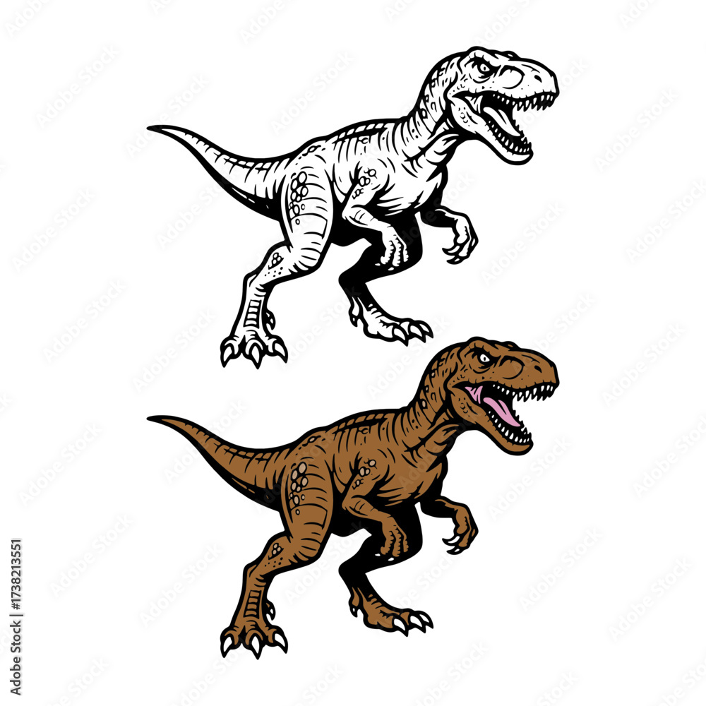 Obraz premium dinosaur vector illustration