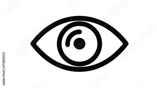 Professional Computer Vision Camera Lens and Vision Symbols for Visual Recognition and Imaging Technology