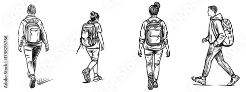 The image of a man with a backpack is a perfect representation for themes related to travel and adventure
