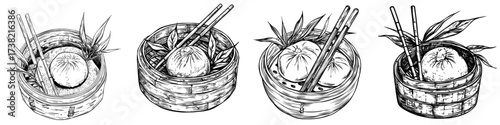 A modern depiction of Fufu is presented in watercolor, set against a plain white backdrop