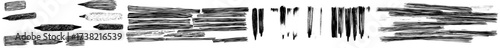 Lines created with chalk crayons and charcoal underlines are complemented by highlight strokes and a doodle set, which also includes strips and a brush line sketch style