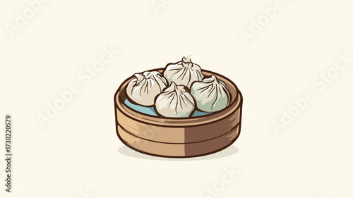Modern Dimsum Logo Vector Illustration for Professional Design Projects