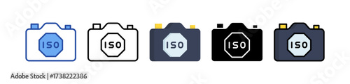 ISO Icon Multi Style Illustration