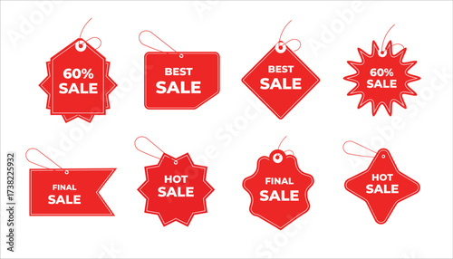 Offer , sale , discount design elements set collection vector template