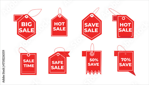 Offer , sale , discount design elements set collection vector  template