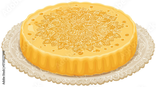 Traditional Rajasthani Ghewar Sweet Dessert for Indian Cuisine Lovers