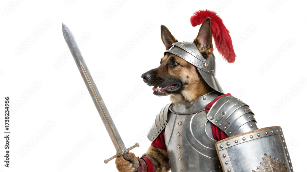 Naklejka premium dogs wearing costumes, isolated on a transparent background PNG