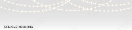 Png christmas lights on a transparent background. Christmas light PNG. Set of Christmas glowing garlands. For advertising invitations, web banners, postcards. Vector. Christmas decoration, LED lam