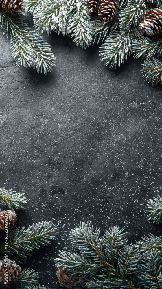 custom made wallpaper toronto digitalchristmas background with fir branches and cones