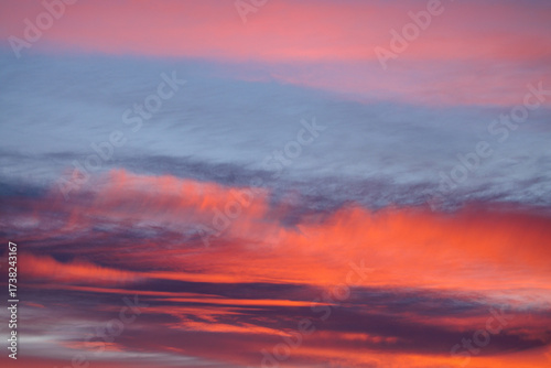 sunset in the clouds