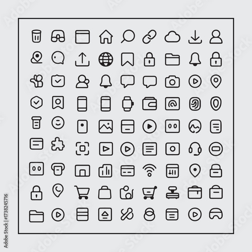 Web and mobile most usable icon vector