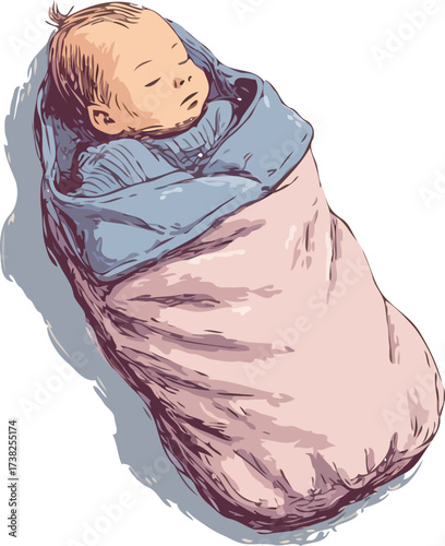 Baby vector art
