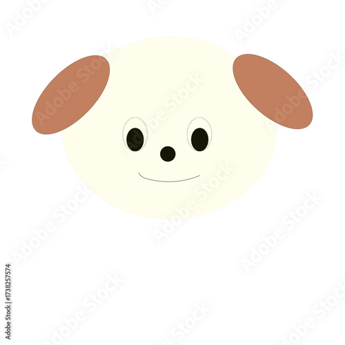 可愛い動物の顔のイラスト