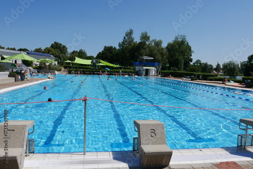Εκτύπωση καμβά Freibad Amperoase in Fürstenfeldbruck