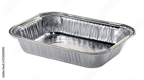 Rectangular Aluminum Baking Tray isolated on transparent background Remove png,