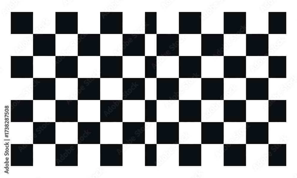 Obraz premium Black and White Checkerboard Pattern Background With Rows and Columns