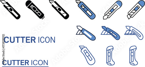 A colorful set of metal and plastic paper clips provides essential office and school stationery supply on a white background