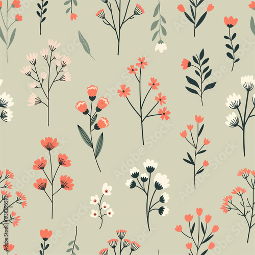 Flowers decoration. Decoration of flowers natural background illustration
