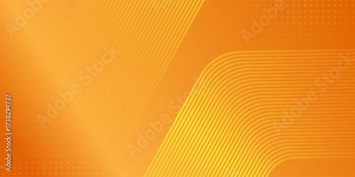 Orange abstract background. Minimal pattern. Vibrant gradient geometric lines. Modern design. Suit for banner, cover, business, flyer, poster, website, brochure, corporate line gradient