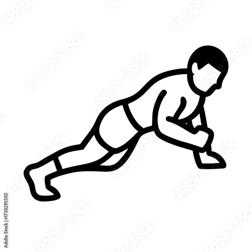 Boxer doing pushups as a workout.