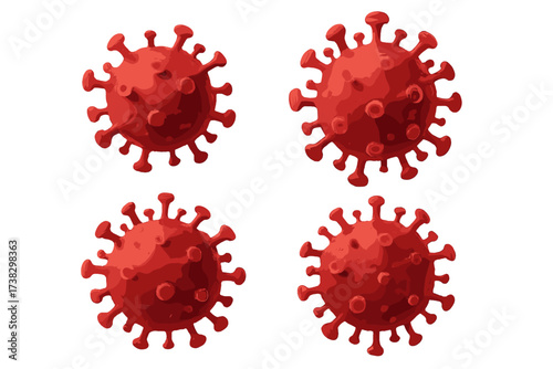 Coronavirus 3D render isolated on white. COVID-19 virus cell model for medical and science background. Concept for pandemic, outbreak, infection, virology, and epidemiology.