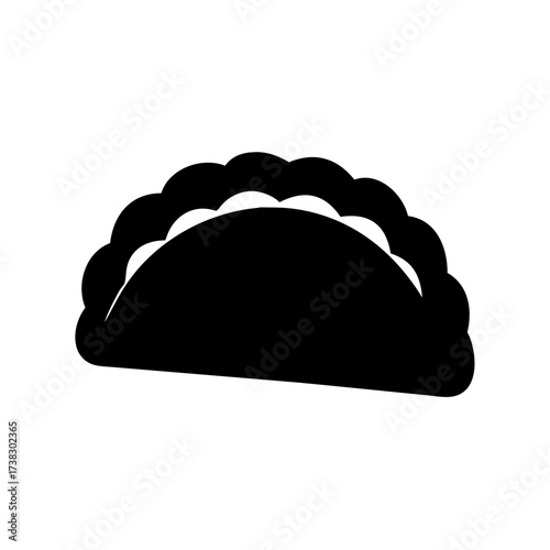 Mexican Burrito Wrap Icon - Fast Food Vector	