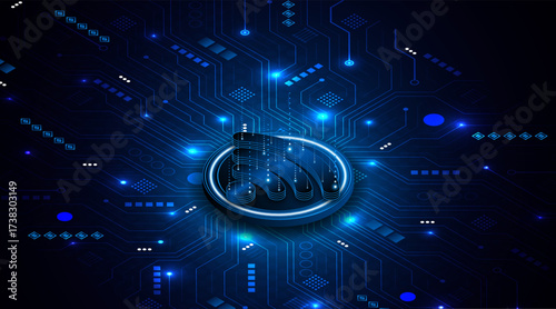 Abstract wifi symbol. Concept of communication technology, internet signal or wireless connection.	