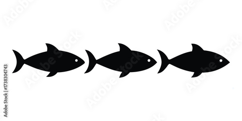 silhouette of a fish