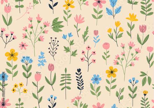 Simple floral pattern