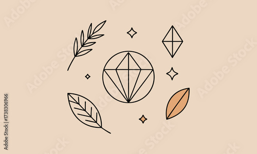 Diamond Outline Decorative Design