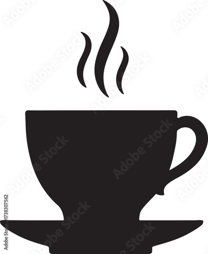 tea cup silhouette 