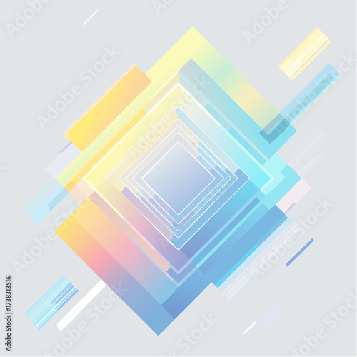 Illustration vectorielle texture holographique abstraite