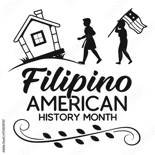 FILIPINO AMERICAN HISTORY MONTH vector 