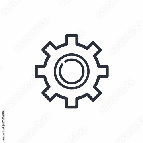 Monoline Gear Settings Icon Duo