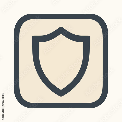 Free Download Simple Geometric Shield Outline Icon Design - GFXLoad