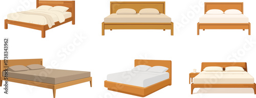 Explore a variety of modern bed frames and bedroom furniture for your dream home, offering comfort, style, and relaxation in different shades of wood