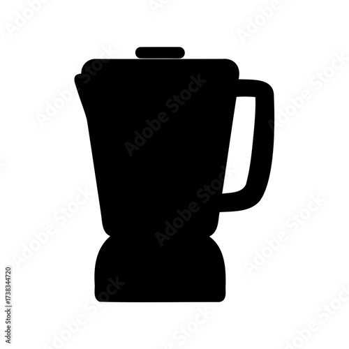 Black silhouette of a kitchen blender appliance commonly used for mixing