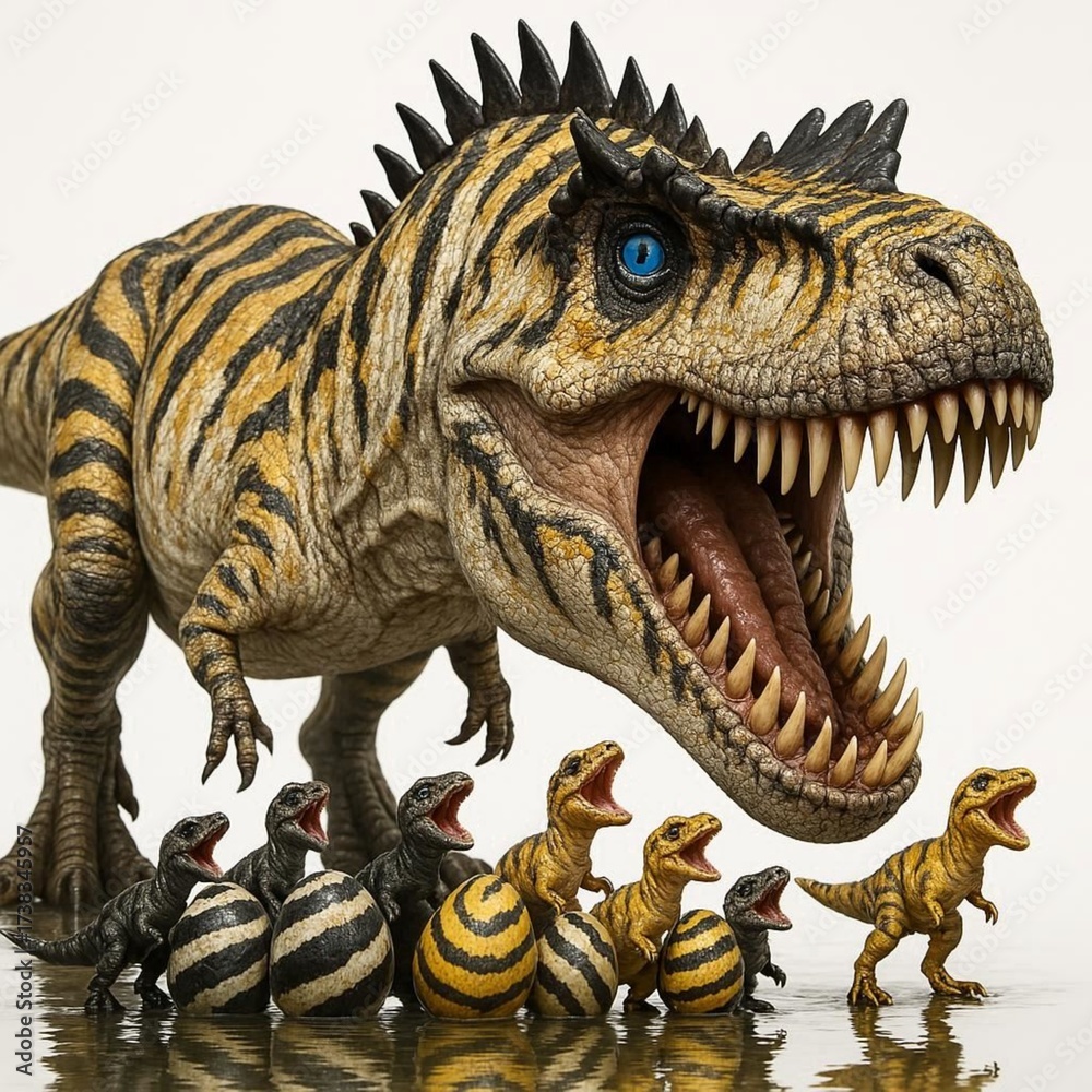 Fototapeta premium Tygranosaurus on a white background