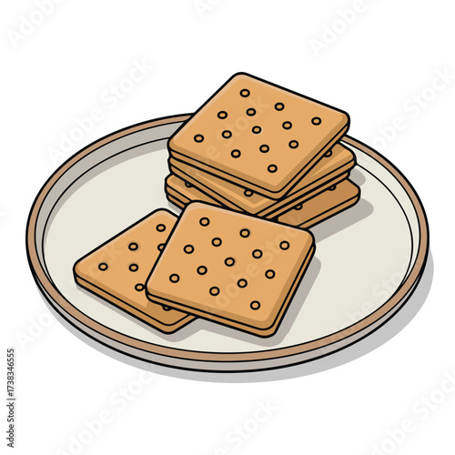Breakfast or dessert slices, including sweet cake, creamy buttered bread, and a plain bread slice, are isolated on white