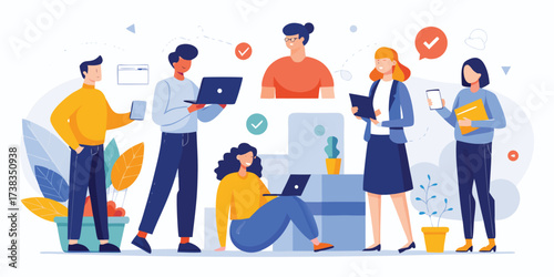 Professional Team Discussion – Business Brainstorming and Creative Planning