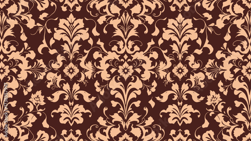 Damask vector seamless pattern. Vintage, paisley elements. Traditional, Turkish motifs. Great for fabric and textile, wallpaper, packaging or any desired idea.