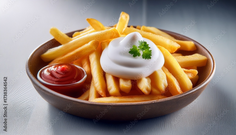 custom made wallpaper toronto digitalfrench fries with sour cream and ketchup
