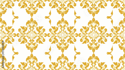 Damask seamless emboss pattern background. Vector classical luxury old damask ornament, royal victorian seamless texture for wallpapers, textile, wrapping. Vintage exquisite floral baroque template.