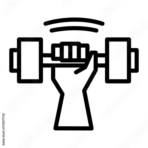 Resilience endurance simple line icon