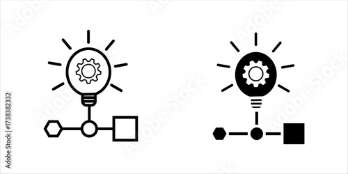  Business architecture icon set. collection